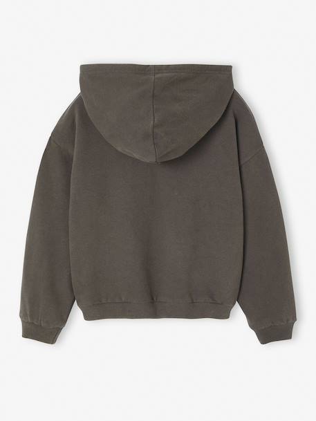 Sweat The Rolling Stones fille à capuche anthracite 3 - vertbaudet enfant 