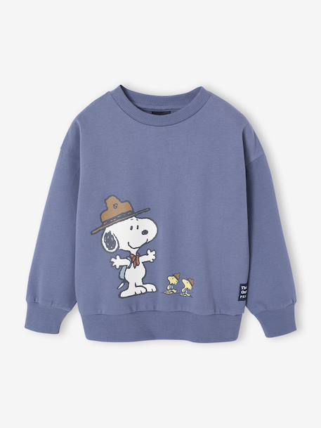 Sweat-shirt Snoopy Peanuts garçon bleu jean 1 - vertbaudet enfant 