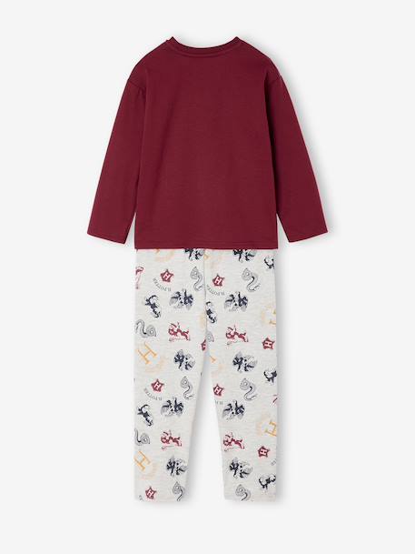 Pyjama garçon Harry Potter bordeaux/gris chiné 5 - vertbaudet enfant 