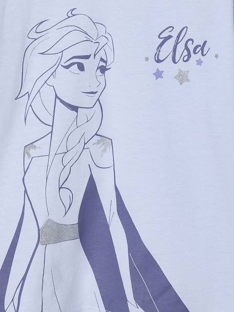 T-shirt manches longues fille Disney Reine des Neiges bleu ciel 3 - vertbaudet enfant 