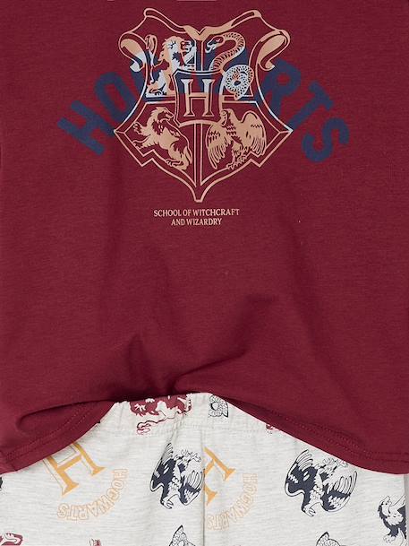 Pyjama garçon Harry Potter bordeaux/gris chiné 4 - vertbaudet enfant 