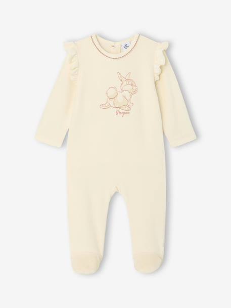 Dors-bien bébé fille Disney Panpan en velours vanille 1 - vertbaudet enfant 