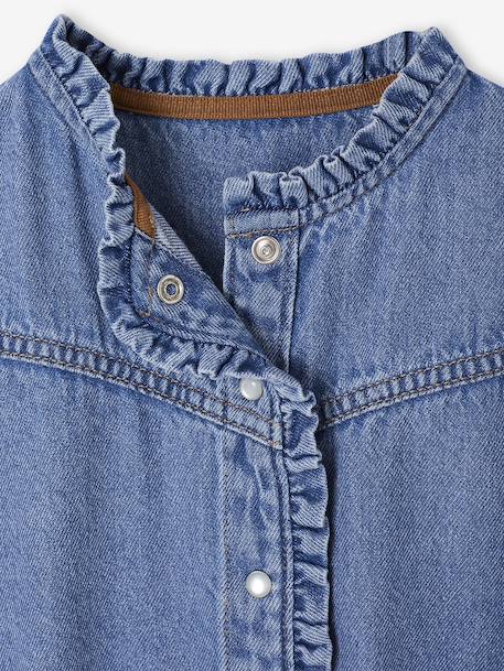 Robe fille en jean bleu moyen 3 - vertbaudet enfant 