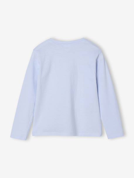T-shirt Manches Longues Blanc Neige Pour Fille George - 100% Coton 12-18 Mois