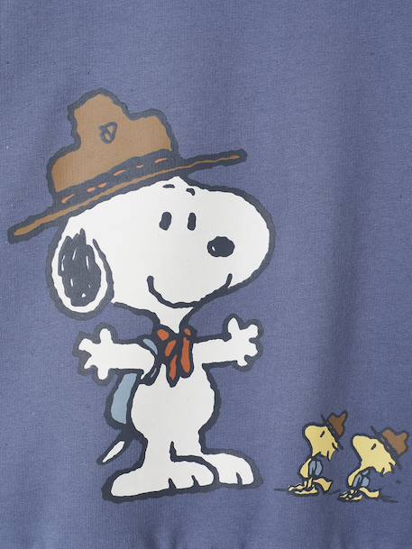 Sweat-shirt Snoopy Peanuts garçon bleu jean 3 - vertbaudet enfant 