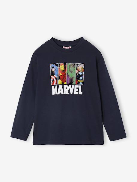 Tee-shirt manches longues Marvel Avengers marine 1 - vertbaudet enfant 
