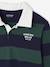 Polo rayé garçon gris chiné+marine+vert+vert d'eau 10 - vertbaudet enfant 