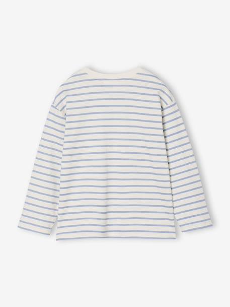 Tee-shirt mixte Bluey à manches longues rayé bleu 2 - vertbaudet enfant 