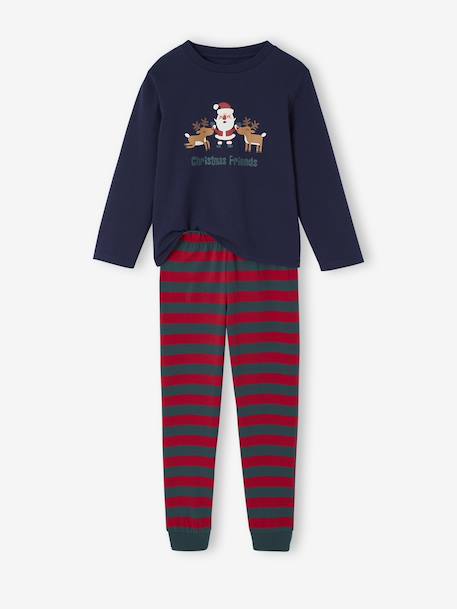 Ensemble pyjama et sweat à capuche Garçon vert 10 - vertbaudet enfant 