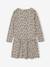 Robe imprimée fille manches longues beige poudré+rose 2 - vertbaudet enfant 