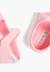 Chaussons babies en tissu éponge à scratch Rose 6 - vertbaudet enfant 