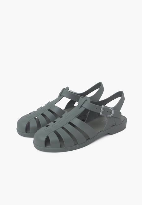 Sandales plastique mat biarritz Dijon+Ivoire+Noir+Rose+Vert+Vert menthe 24 - vertbaudet enfant 