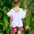Ensemble été   blouse   & jupe short  et Blanc rose kaki 3 - vertbaudet enfant 