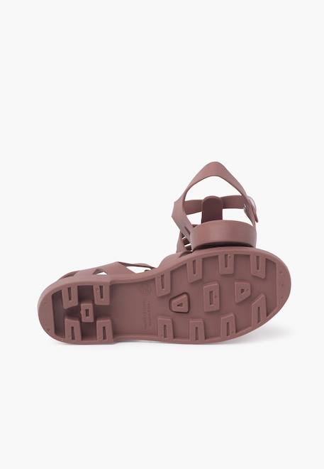 Sandales plastique mat biarritz Dijon+Ivoire+Noir+Rose+Vert+Vert menthe 17 - vertbaudet enfant 