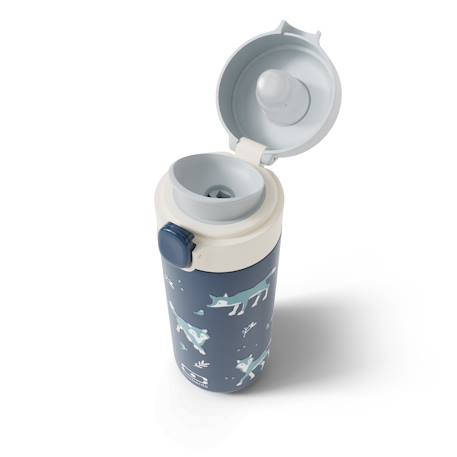 Gourde isotherme à bec verseur 360ml pop Bleu dino+Bleu infinity+Bleu wolf+Graphic papercut+Rose birds+Vert natural 13 - vertbaudet enfant 