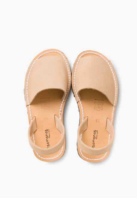 Sandales avarcas nubuck Beige+Bleu denim+Bleu marine+Marron+Taupe 5 - vertbaudet enfant 