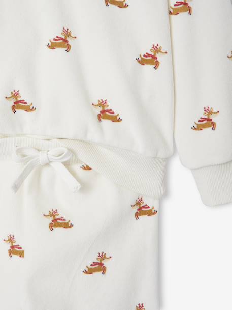 Ensemble enfant noël pyjama mixte bonnet capsule fratrie écru 8 - vertbaudet enfant 
