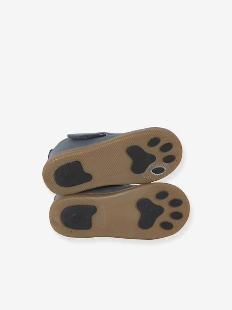 Chaussons à scratchs toile bébé bleu imprimé 5 - vertbaudet enfant 