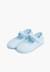 Chaussons babies en tissu éponge à scratch Ciel clair+Rouge 4 - vertbaudet enfant 
