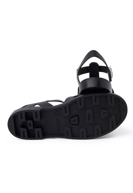 Sandales plastique mat biarritz Dijon+Ivoire+Noir+Rose+Vert+Vert menthe 12 - vertbaudet enfant 