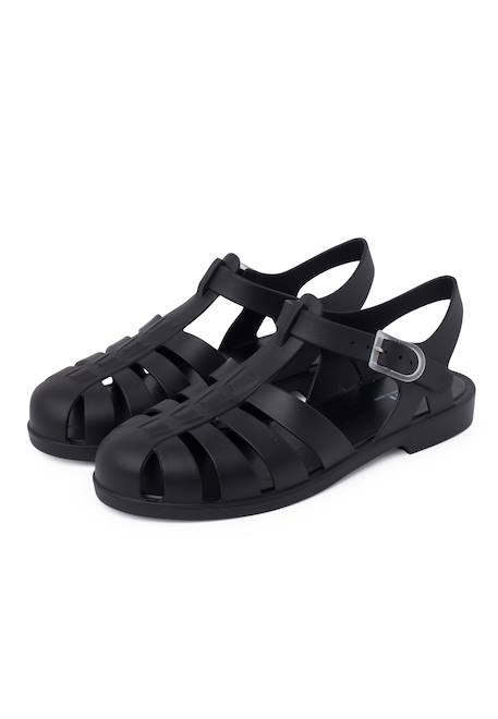 Sandales plastique mat biarritz Dijon+Ivoire+Noir+Rose+Vert+Vert menthe 14 - vertbaudet enfant 