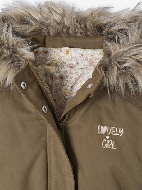 Parka fille 3 en 1 hiver à capuche kaki+PURPLE DARK+Vert+vert de gris 7 - vertbaudet enfant 