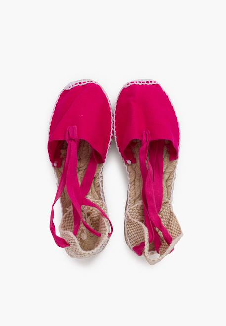 Espadrilles pour  et enfant en couleur unie Blanc+Ciel clair+Écru+Fucsia+Jaune+Noir+Rose+Rouge+Sable 23 - vertbaudet enfant 