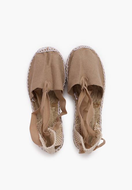 Espadrilles pour  et enfant en couleur unie Blanc+Ciel clair+Écru+Fucsia+Jaune+Noir+Rose+Rouge+Sable 51 - vertbaudet enfant 