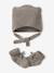 Kit naissance bonnet et chaussons laine et cachemire beige chiné 1 - vertbaudet enfant 