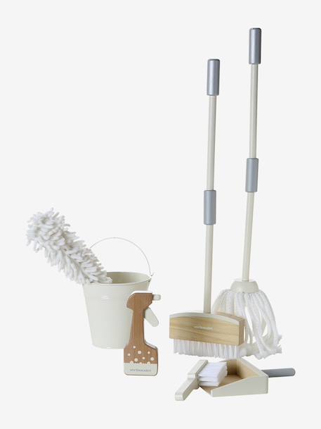 Grand set de ménage en bois FSC® blanc 3 - vertbaudet enfant 