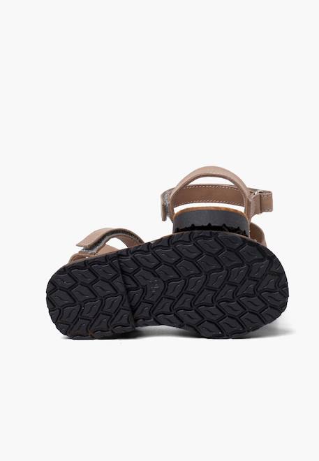 Sandales avarcas nubuck à scratch pour enfant Aigue-marine+Beige+Bleu denim+Bleu marine+Marron+Rouge+Taupe 38 - vertbaudet enfant 
