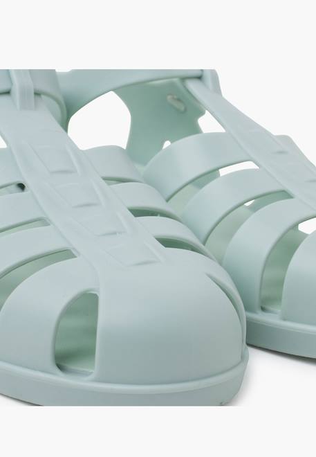 Sandales plastique mat biarritz Dijon+Ivoire+Noir+Rose+Vert+Vert menthe 32 - vertbaudet enfant 