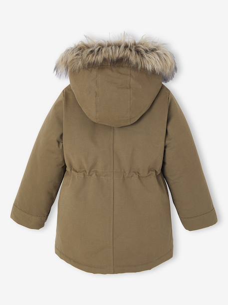Parka fille 3 en 1 hiver à capuche kaki+PURPLE DARK+Vert+vert de gris 5 - vertbaudet enfant 