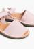 Sandales avarcas nubuck à scratch pour enfant Rose 6 - vertbaudet enfant 