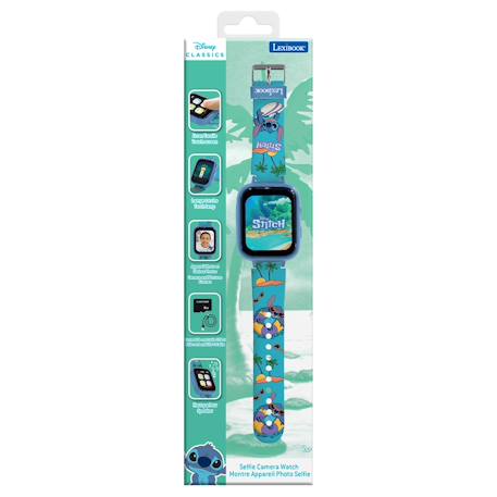 Montre Appareil Photo avec camera Stitch, Écran Tactile HD, Lecteur MP3, Podomètre, 5 Jeux Bleu 6 - vertbaudet enfant 