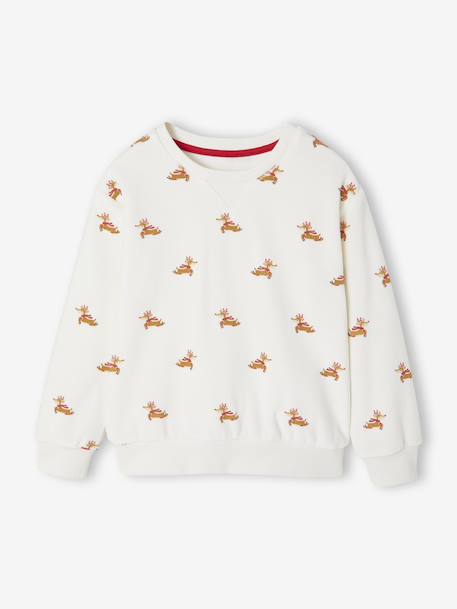 Ensemble enfant noël pyjama mixte bonnet capsule fratrie écru 3 - vertbaudet enfant 