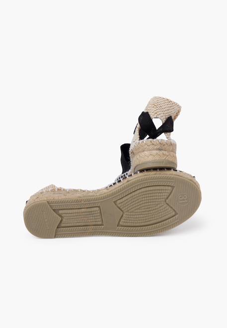 Espadrilles pour  et enfant en couleur unie Blanc+Ciel clair+Écru+Fucsia+Jaune+Noir+Rose+Rouge+Sable 32 - vertbaudet enfant 