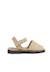 Sandales avarcas nubuck à scratch pour enfant Beige+Bleu denim+Taupe 1 - vertbaudet enfant 