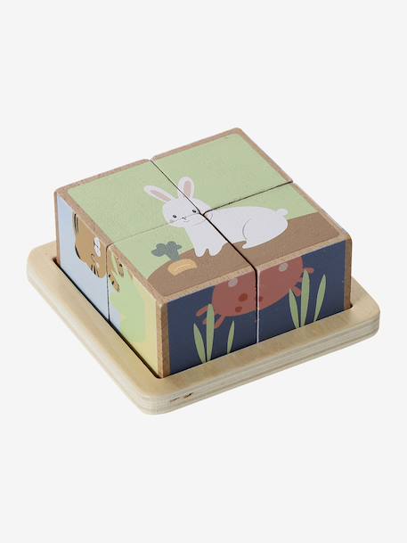 Coffret 5 jouets d’éveil bois FSC® multicolore 13 - vertbaudet enfant 