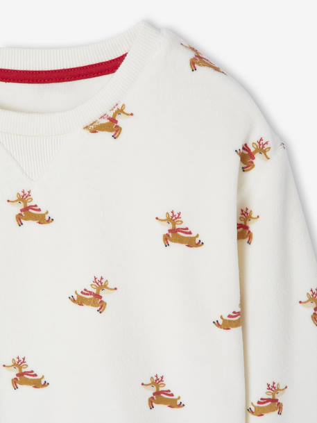 Ensemble enfant noël pyjama mixte bonnet capsule fratrie écru 7 - vertbaudet enfant 