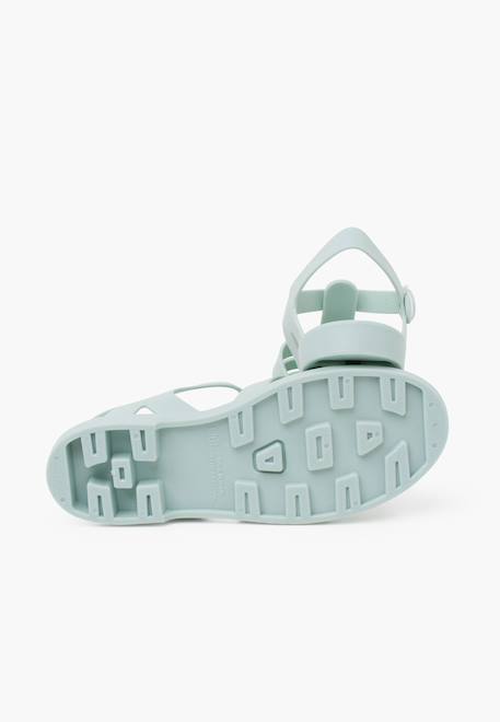 Sandales plastique mat biarritz Dijon+Ivoire+Noir+Rose+Vert+Vert menthe 29 - vertbaudet enfant 