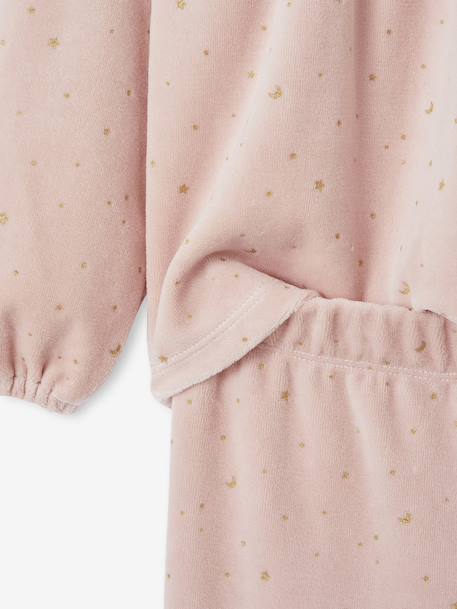 Ensemble Pyjama Fille Cape Sequins rose poudré 9 - vertbaudet enfant 