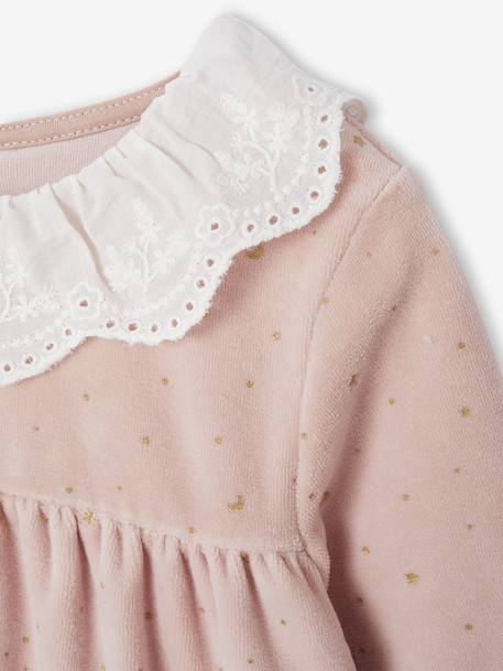 Ensemble Pyjama Fille Cape Sequins rose poudré 8 - vertbaudet enfant 