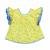 Ensemble été   blouse  fleurie & jupe short white Jaune blanc 4 - vertbaudet enfant 