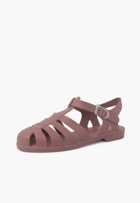 Sandales plastique mat biarritz Dijon+Ivoire+Noir+Rose+Vert+Vert menthe 16 - vertbaudet enfant 