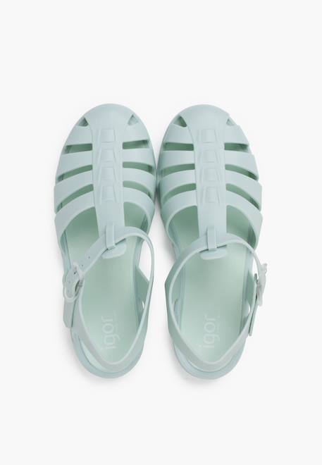 Sandales plastique mat biarritz Dijon+Ivoire+Noir+Rose+Vert+Vert menthe 31 - vertbaudet enfant 