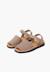 Sandales avarcas nubuck à scratch pour enfant Aigue-marine+Beige+Bleu denim+Bleu marine+Marron+Rouge+Taupe 39 - vertbaudet enfant 