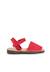 Sandales avarcas nubuck à scratch pour enfant Aigue-marine+Beige+Bleu denim+Bleu marine+Marron+Rouge+Taupe 30 - vertbaudet enfant 