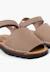 Sandales avarcas nubuck à scratch pour enfant Bleu denim+Taupe 12 - vertbaudet enfant 