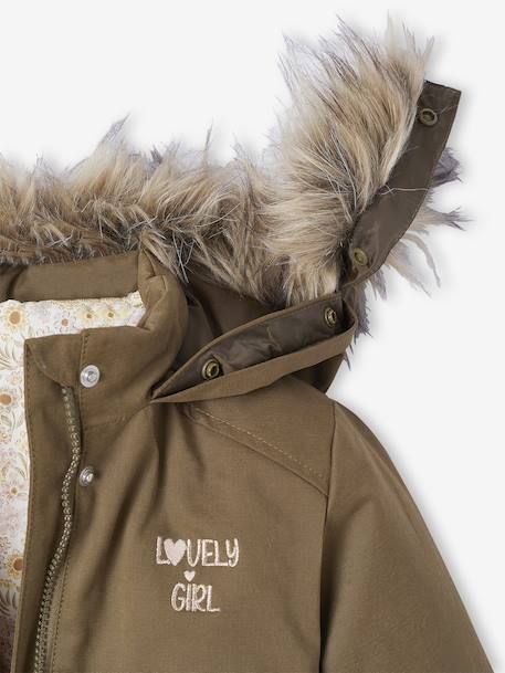 Parka fille 3 en 1 hiver à capuche kaki+PURPLE DARK+Vert+vert de gris 10 - vertbaudet enfant 